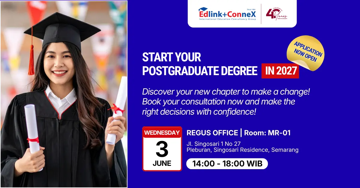 Start Your Postgraduate Degree Abroad in 2027